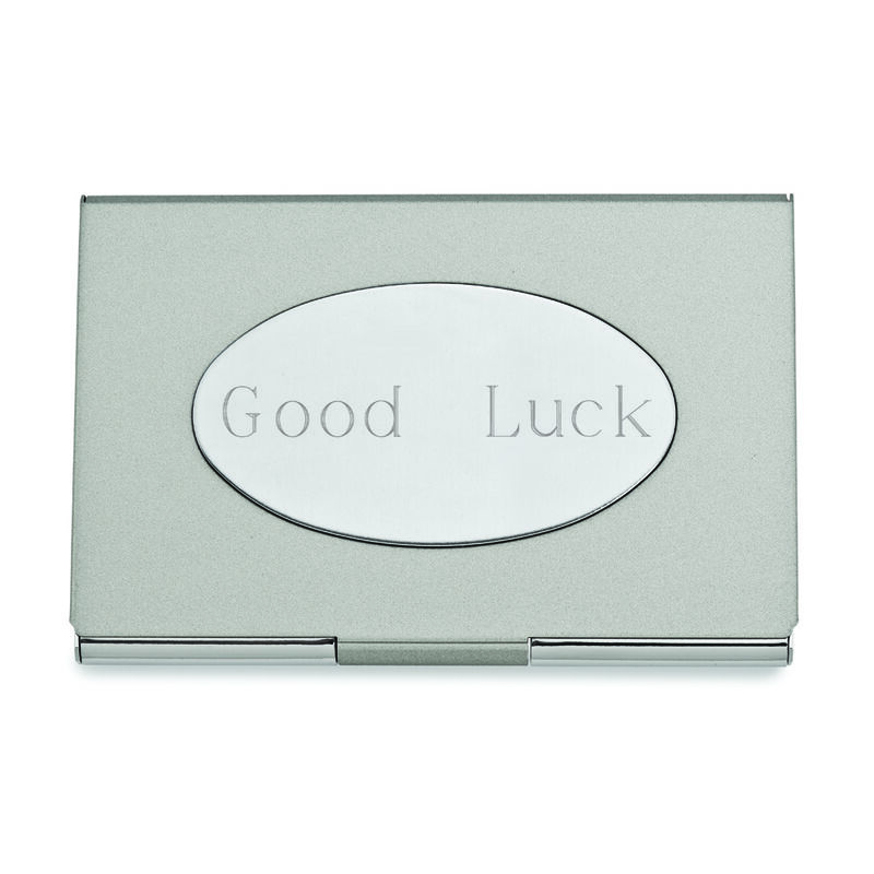 Nickel-plated Plain Business Card Case image number null