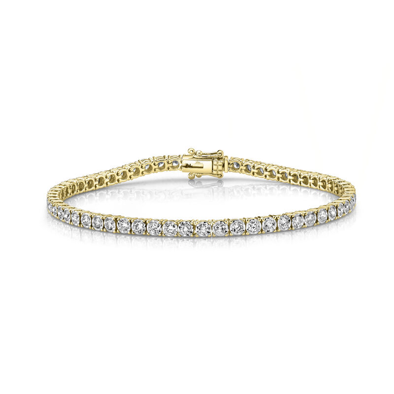 Shy Creation Diamond 2ctw. Tennis Bracelet in 14k Yellow Gold image number null