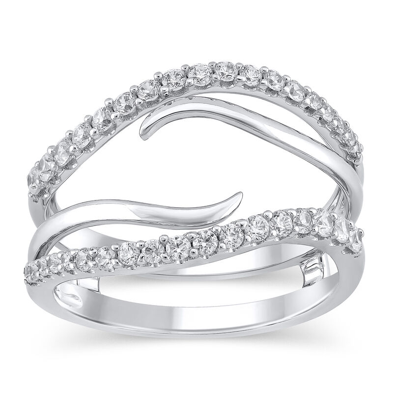 Lab Grown Diamond 1/2ctw. Open Multi Row Enhancer in 14k White Gold image number null