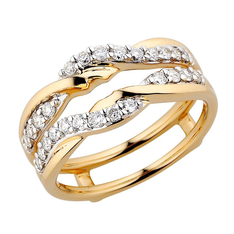 Diamond Twist Insert in 14k Yellow Gold image number null