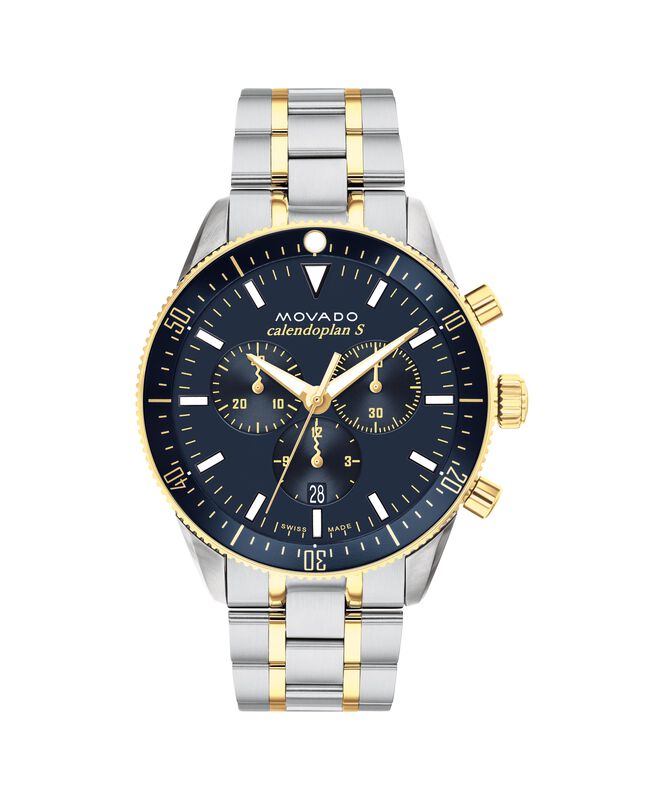 Movado Heritage Series Calendoplan Chronograph Blue Dial 3650126 image number null