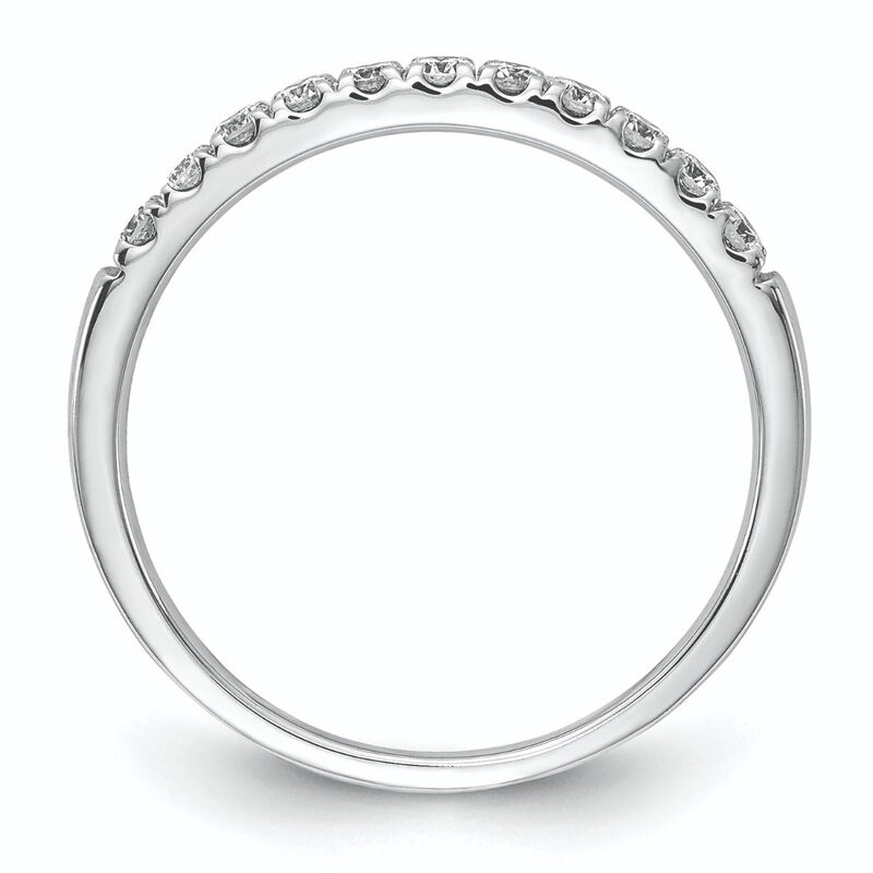 Lab Grown 1/3ct. Diamond 11-Stone Anniversary Band in 14k White Gold image number null