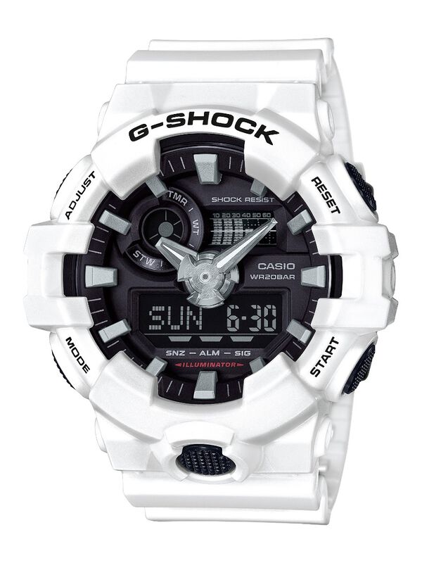 G-Shock Classic Multifunction White Watch GA700-7A image number null