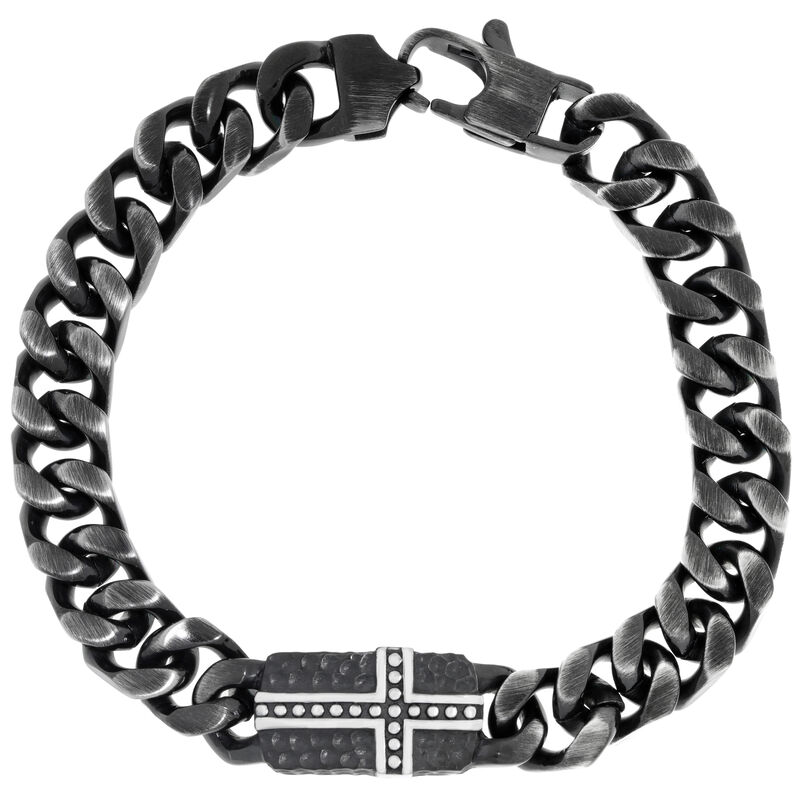 Men's Stainless Steel Curb Chain Bracelet Mo.BS7298 image number null