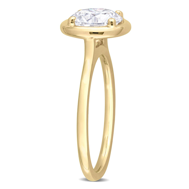 Brilliant-Cut 1 4/5ctw. Created Moissanite Solitaire Engagement Ring in 10k Yellow Gold image number null