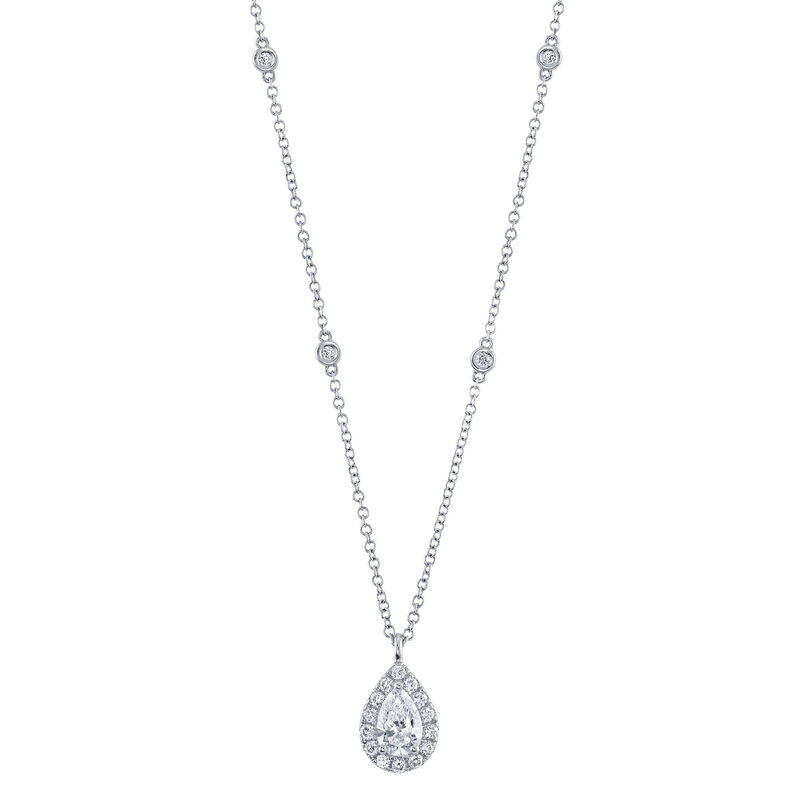 Shy Creation Diamond 1/2ctw. Fashion Necklace in 14k White Gold image number null