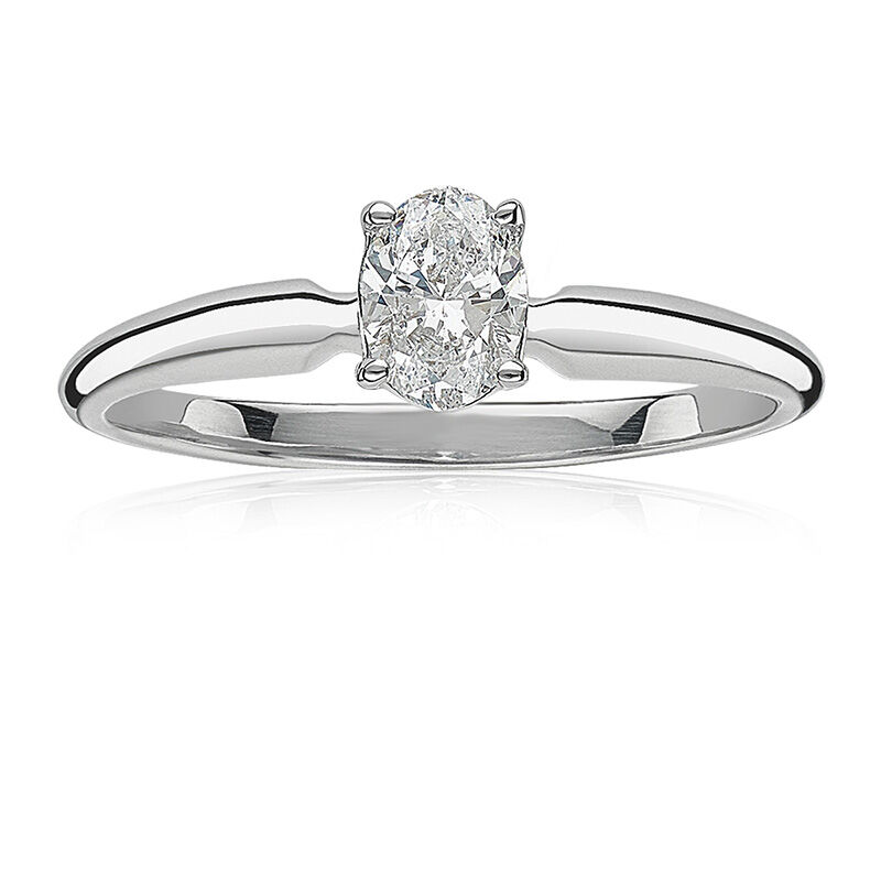 Lab Grown Diamond Oval 0.75ct. Solitaire Engagement Ring image number null