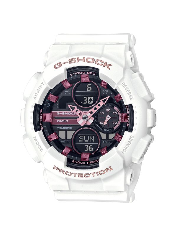G-Shock Ladies' White Multifunction Watch GMAS140M-7A image number null