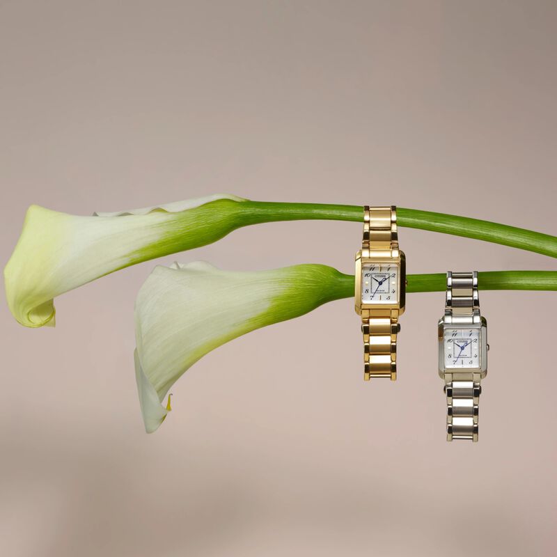 Citizen Ladies' Bianca White Mother of Pearl Dial Stainless Steel Bracelet 22mm Watch EW5600-52D image number null