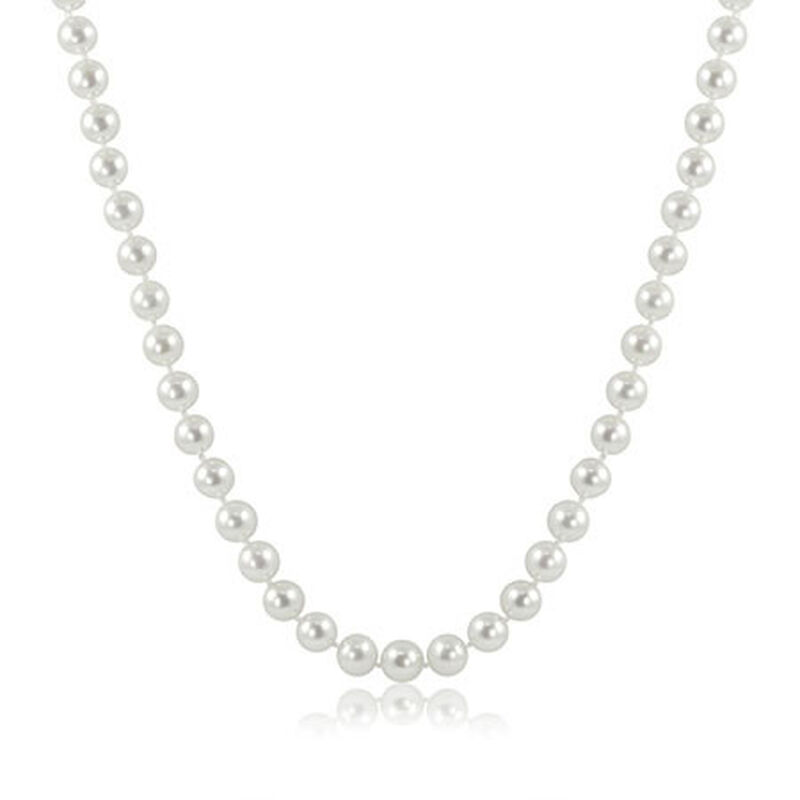 Akoya 6 - 6.5mm Pearl Strand 18" with 14k White Gold Clasp image number null