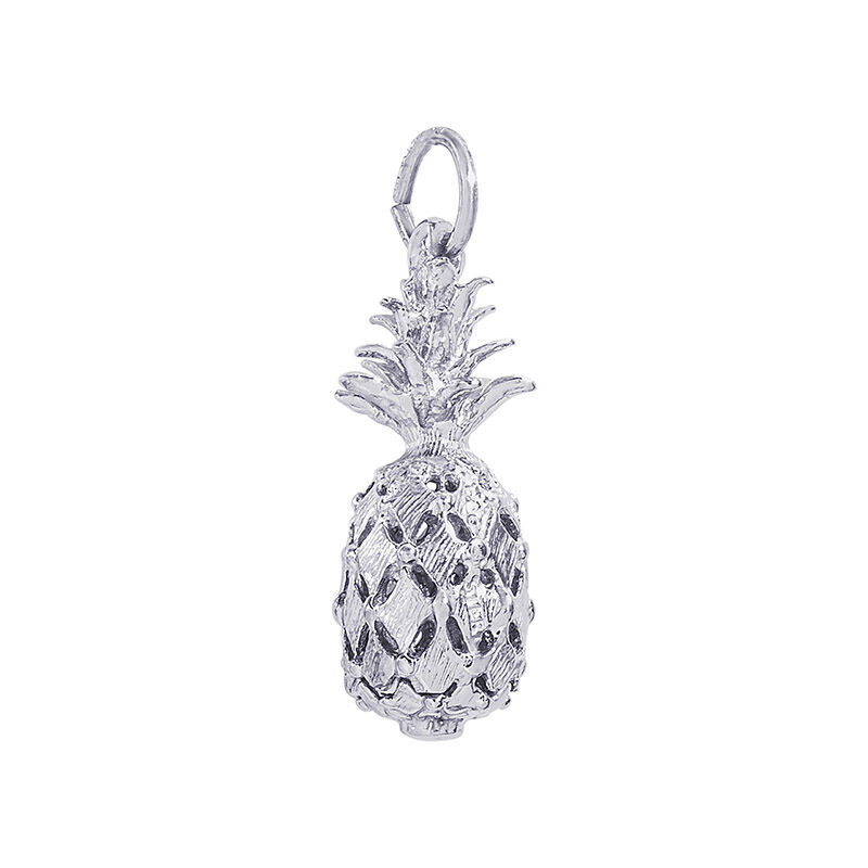 Pineapple Sterling Silver Charm image number null