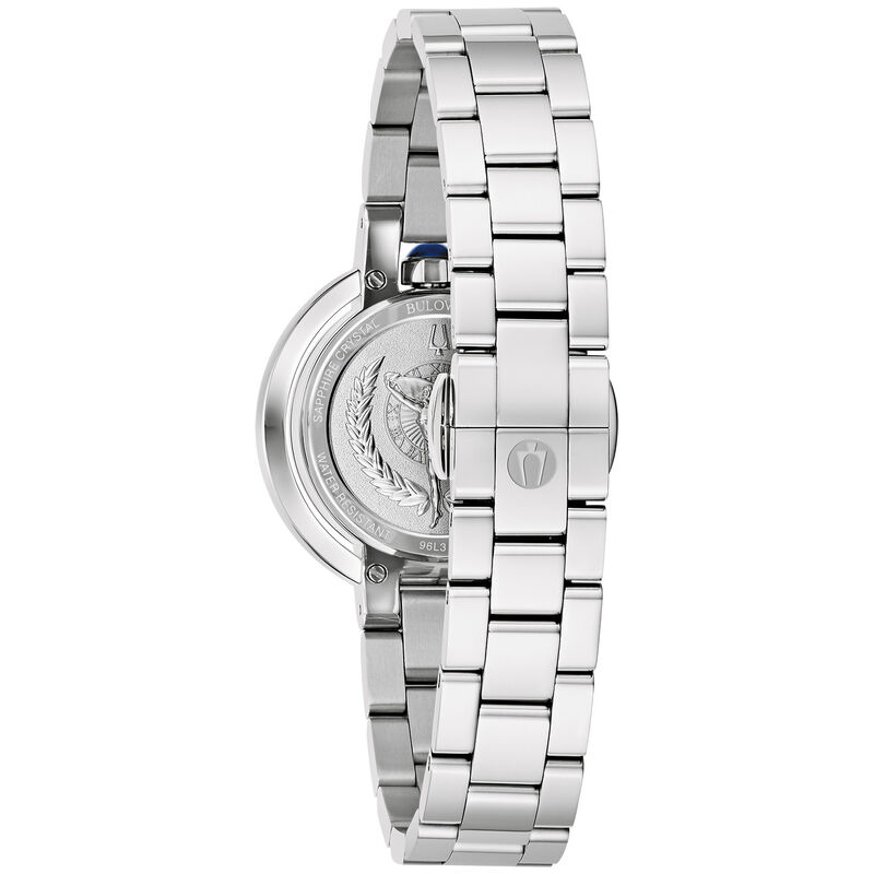 Bulova Ladies' Rubaiyat Pink Mother of Pearl Dial Stainless Steel Bracelet 30mm Watch image number null