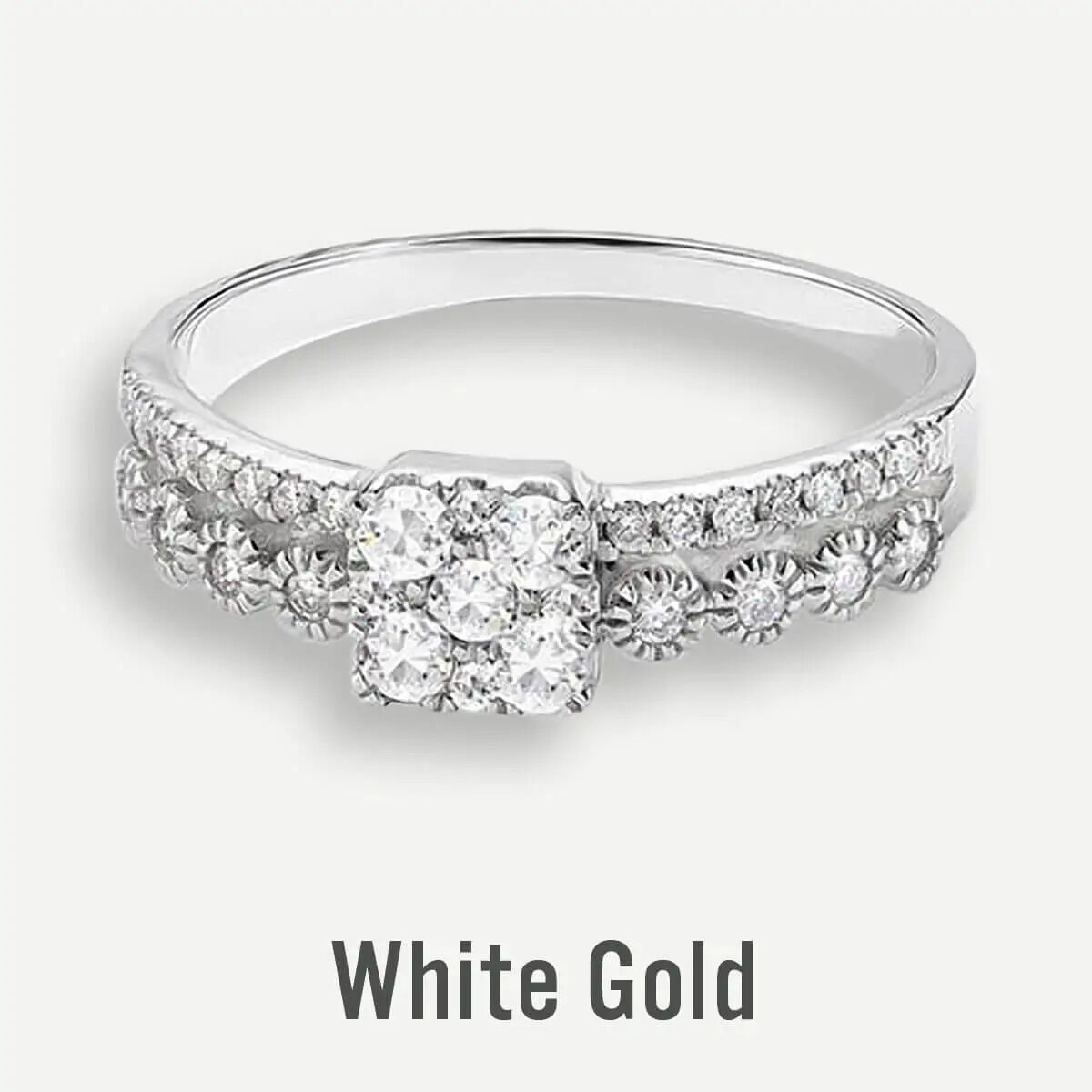 White Gold Promise Rings