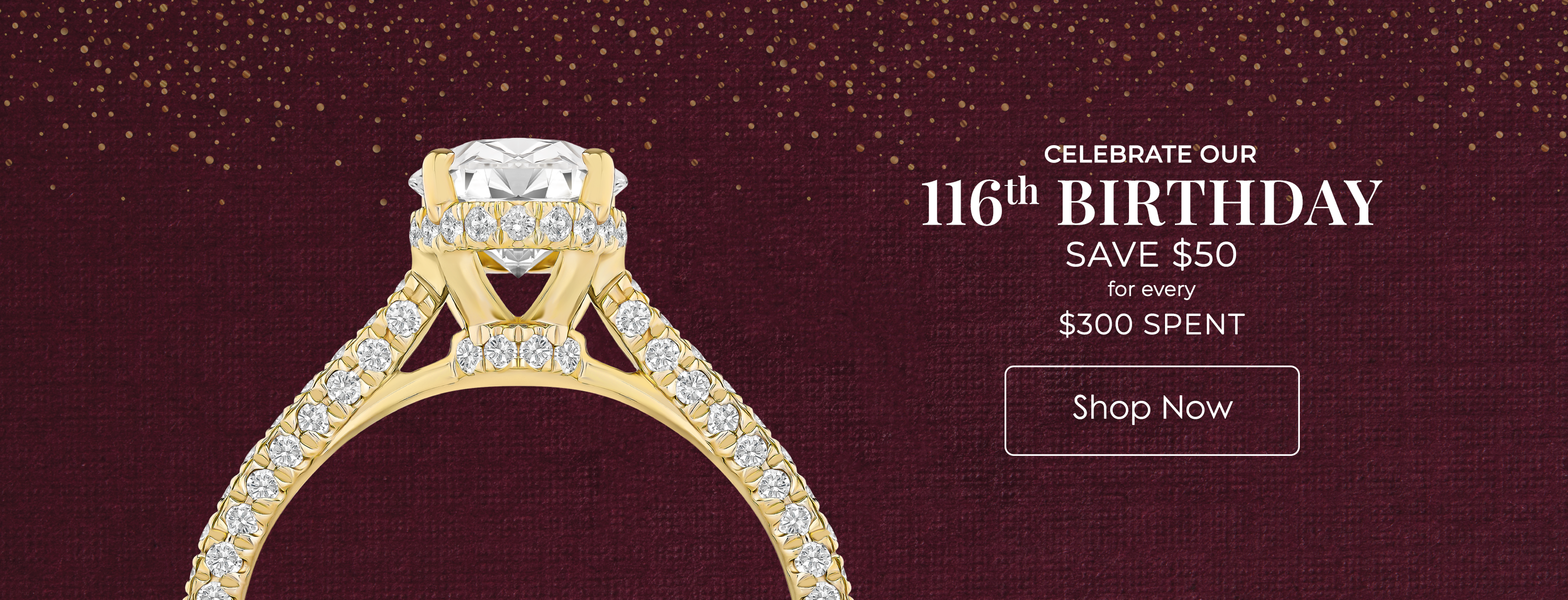 Save $50 for every $300 spent!