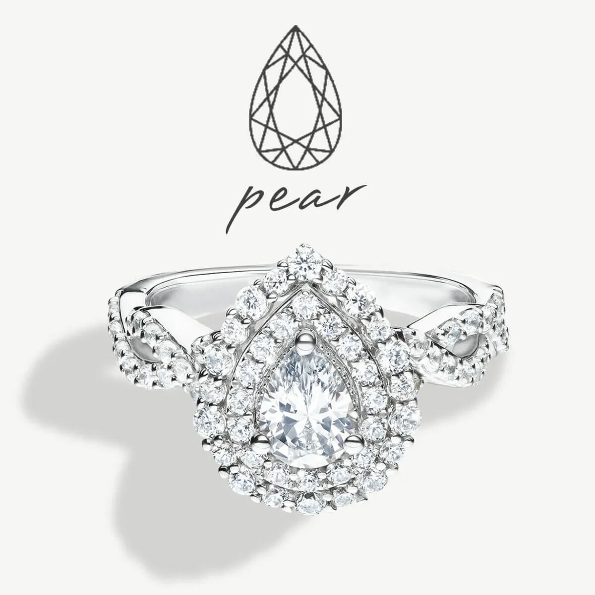 Pear Diamond Rings