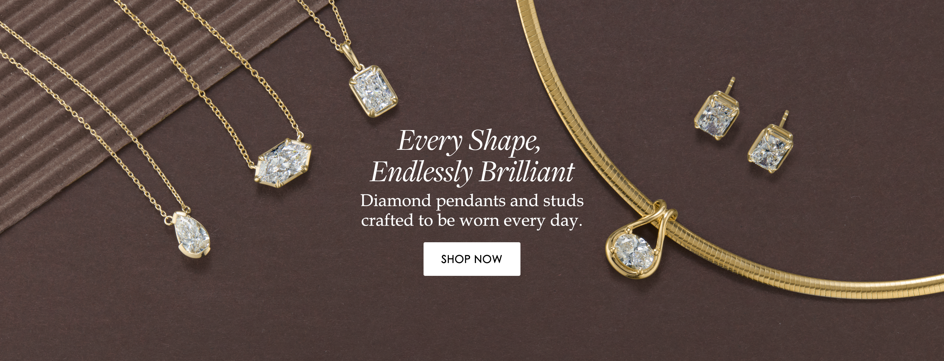 Diamond pendants and studs: Every Shape, Endlessly Brilliant