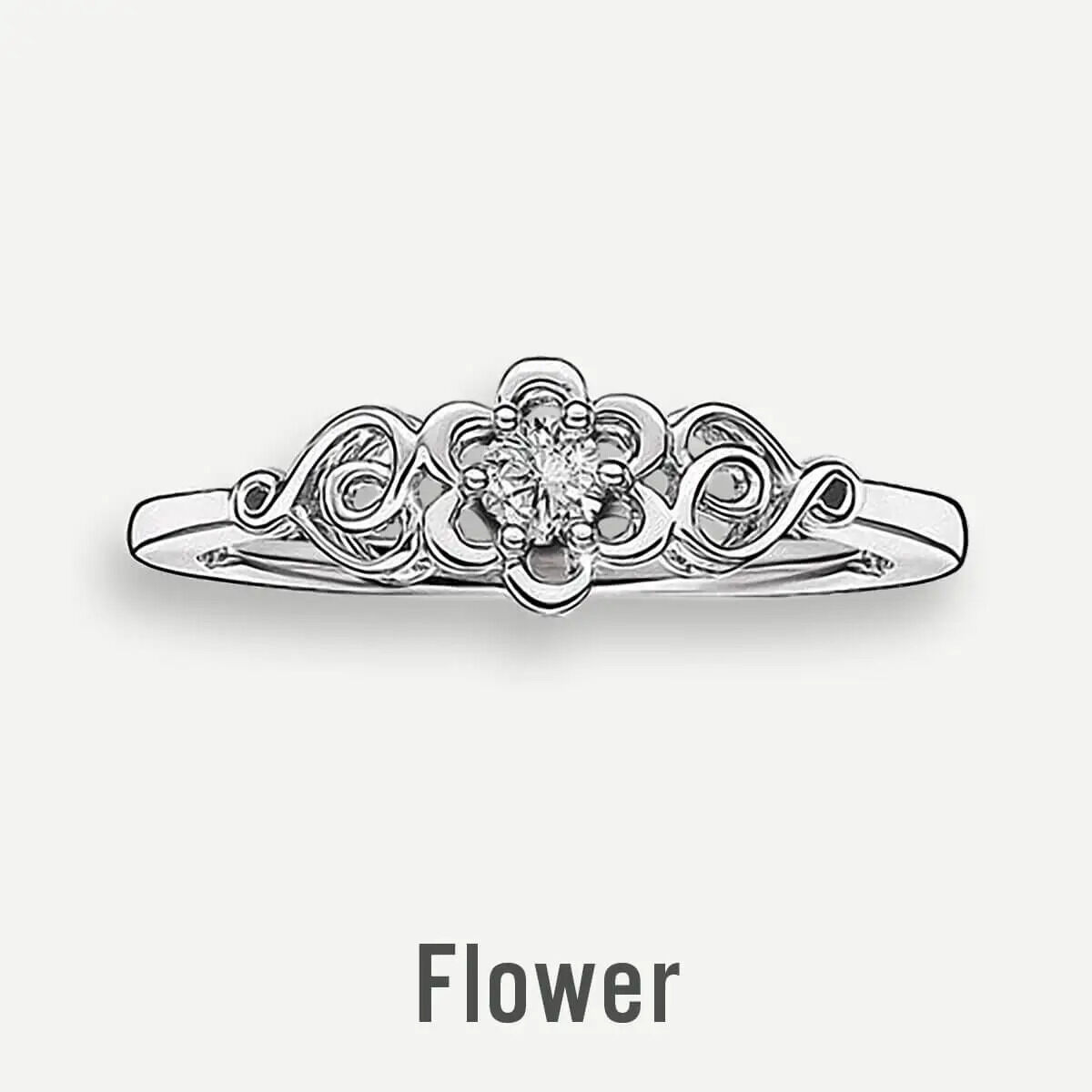 Flower Promise Rings