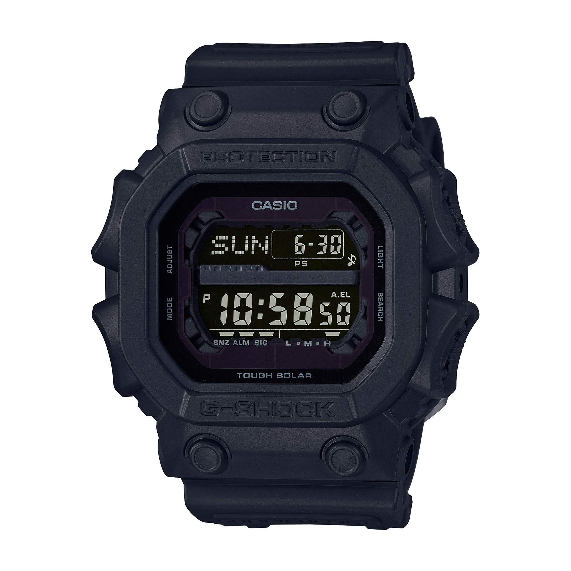 G-SHOCK キタサンブラック G-Shock Men's BlackOut Digital Resin TSolar Watch GX56BB-1