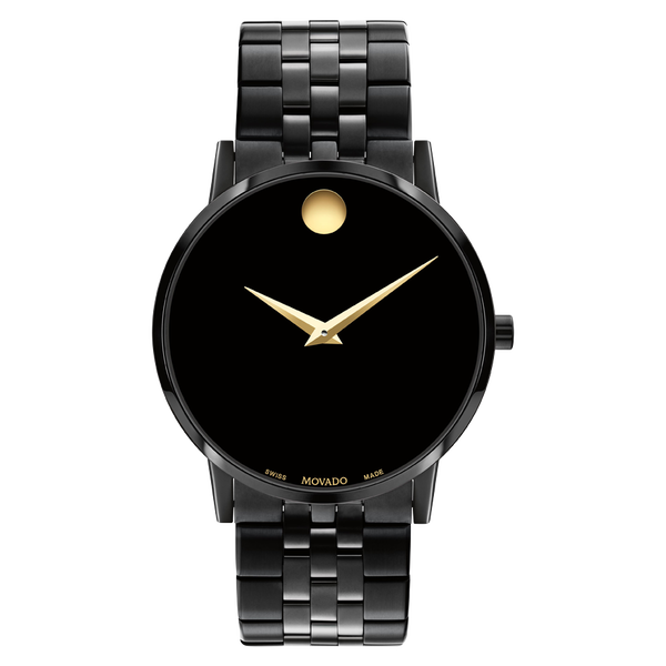 Movado Men's Museum Classic Black PVD Watch 0607626