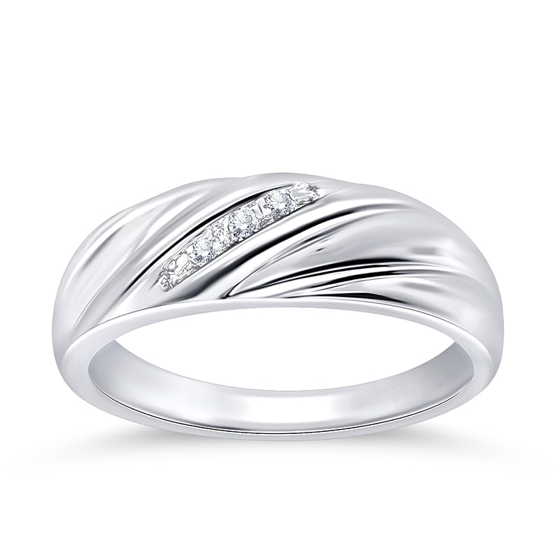 Sterling Silber 2mm Gebürsteten Flachen Ehering Ring