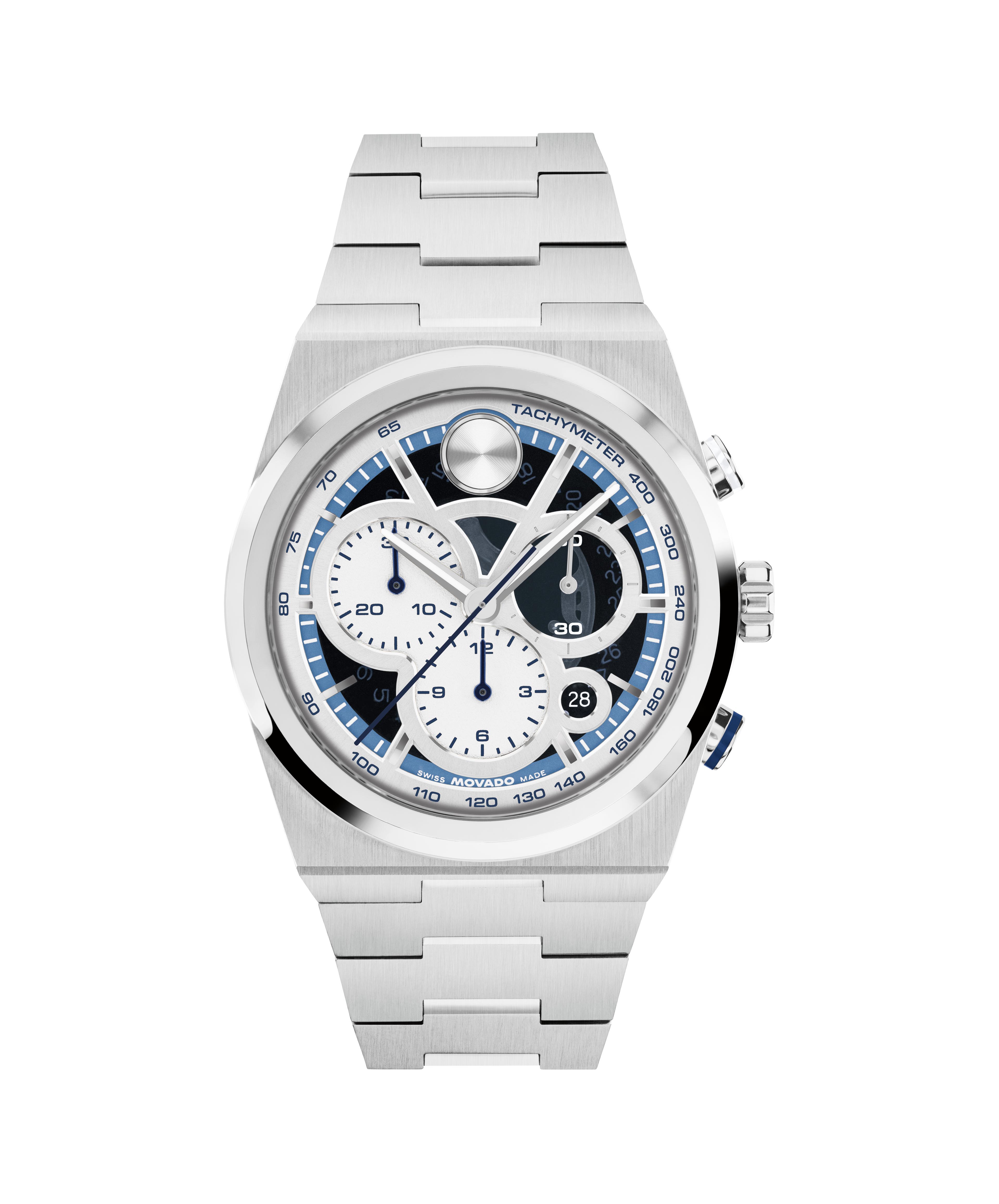 ロバート・マクレガー　ブルーウォーター Movado Bold Chronograph Blue Dial 3601304