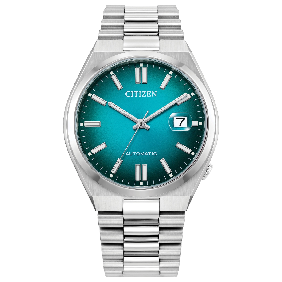 Citizen Men's Tsuyosa Auto Stainless Steel Teal Dial Bracelet 40mm