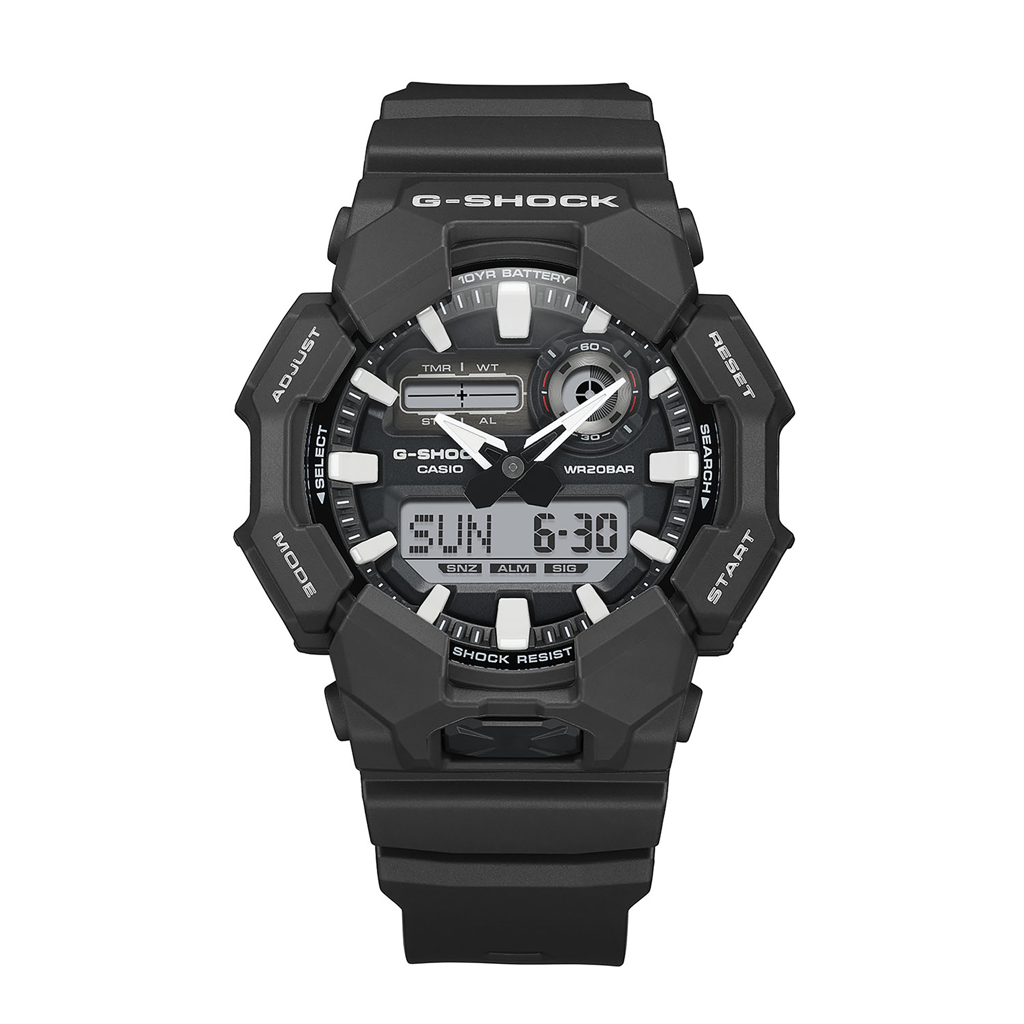 時計 G-SHOCK G8100 watch new battery black G-Shock Men's Analog-Digital 10 Year Battery Black Dial White