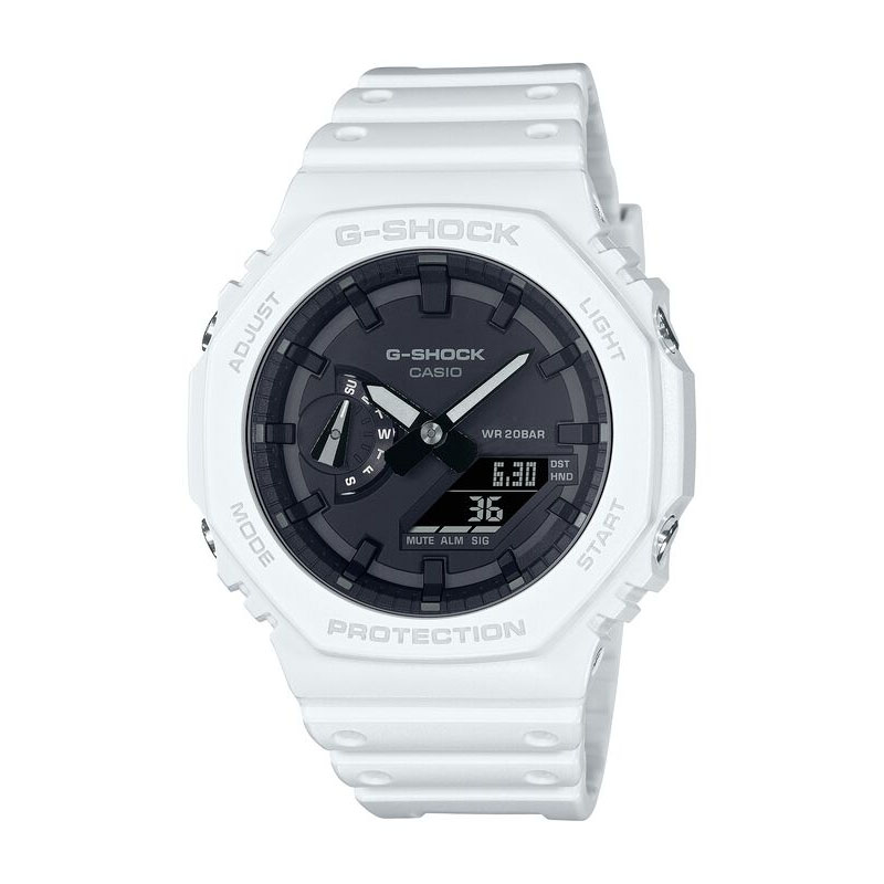 G-Shock Men's Carbon Core Guard Analog-Digital White Resin Band