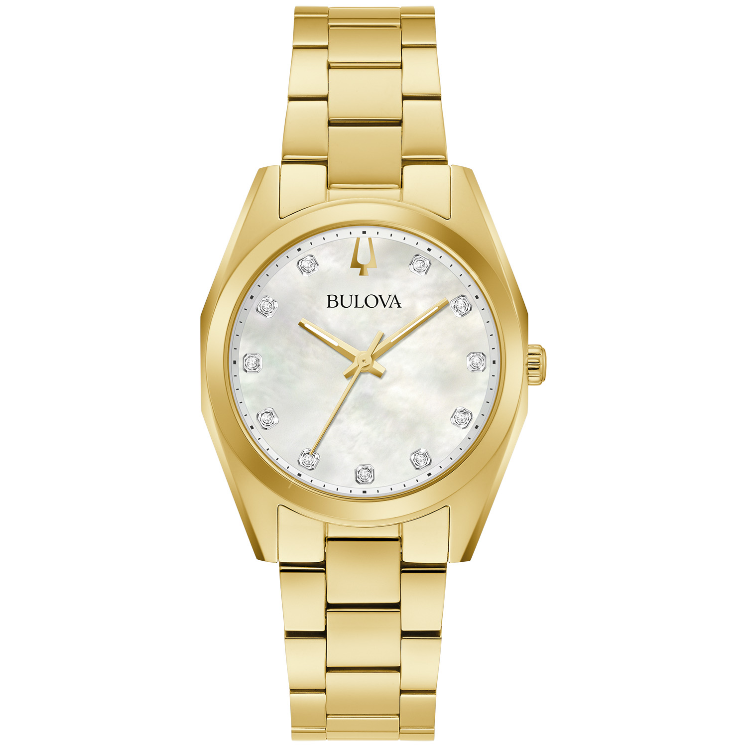 Bulova Diamonds Collection Ladies Tank Watch Two Tone Diamond Indices 21mm Ladies Diamond Accent Two-Tone Watch main image 3