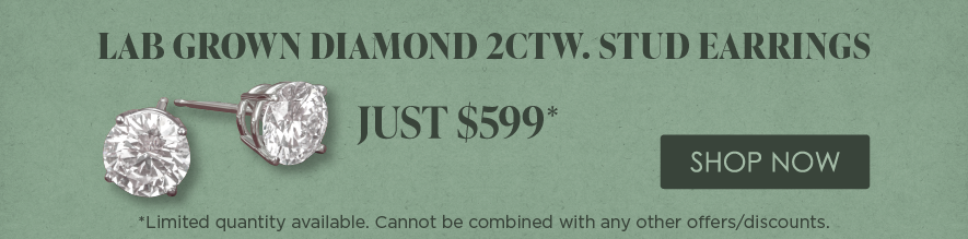 Lab Grown Diamond 2ctw. Stud Earrings $599