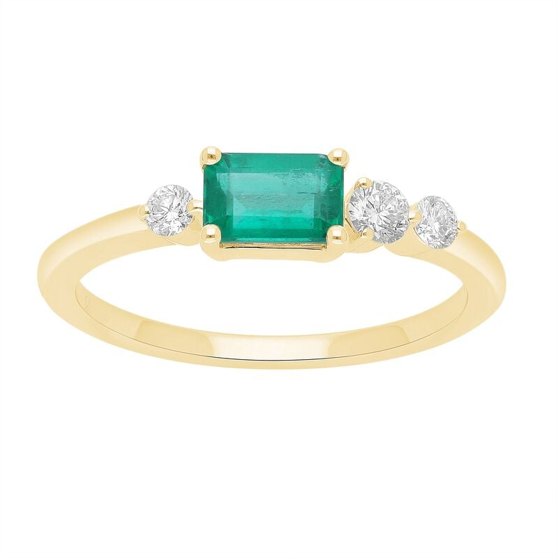 Emerald and Diamond Ring