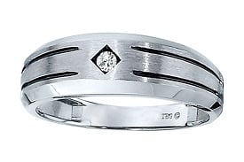 IBGoodman Diamond Solitaire Band in 10k White Gold