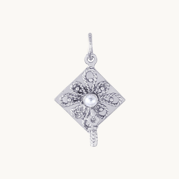 Graduation Cap Sterling Silver Charm