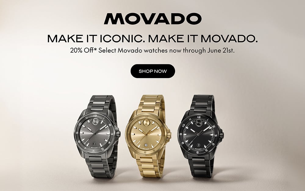 20% Off Movado Watches