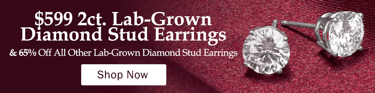 65% Off Lab Grown Diamond Stud Earrings