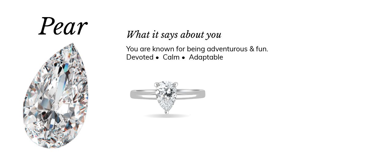 Pear Diamond Shape Engagement Meaning