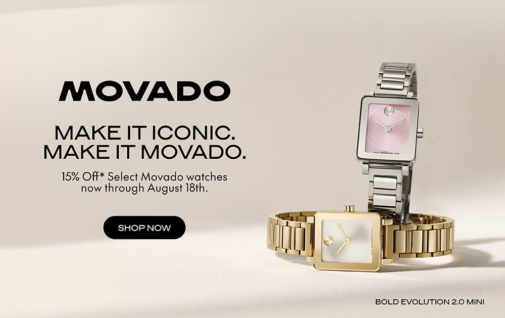 15% Off Movado Watches