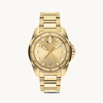 Movado BOLD Verso S Tonal Sunray Dial Yellow Gold Tone 3601392