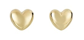 Heart Earrings in 14k Yellow Gold