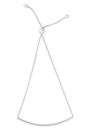 Bar Bolo Bracelet in 14k White Gold