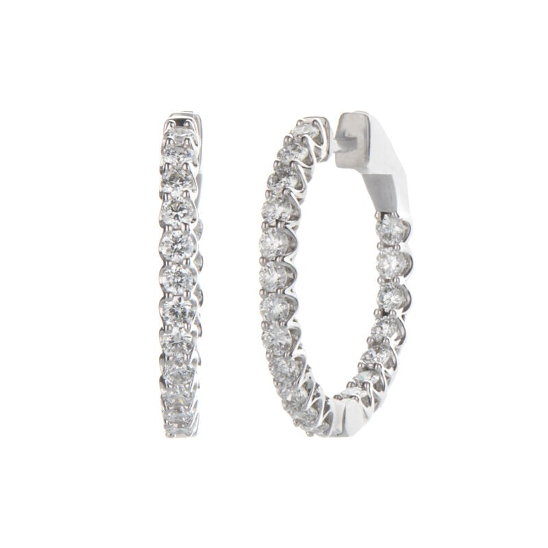 Diamond Hoop Earrings