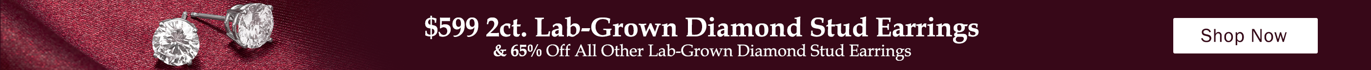 65% Off Lab Grown Diamond Stud Earrings