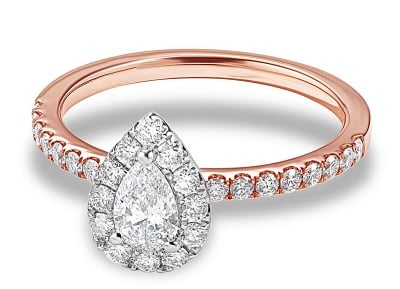 Rose Gold Diamond Engagement Ring