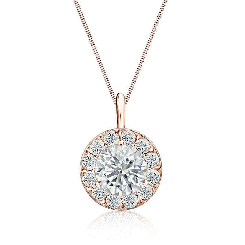 Diamond Halo Pendant