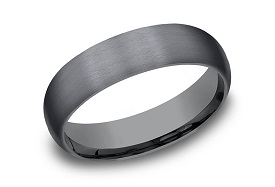 Darkened Tantalum Satin Finish 6mm Wedding Band