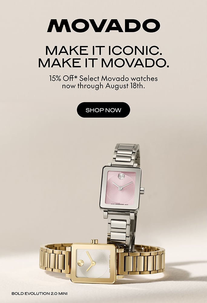 15% Off Movado Watches