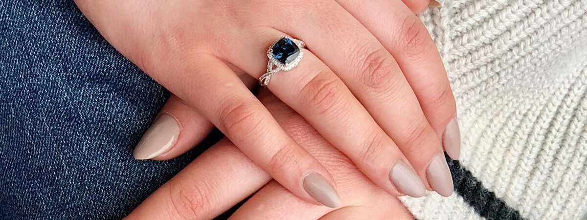 blue topaz ring